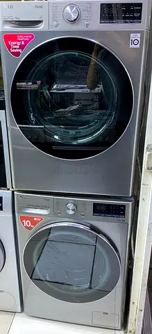 LG  steam 10kg washing machine  LG 9kg heat pump dryer