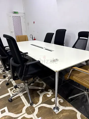 Modern Office Conference Table with Chairs