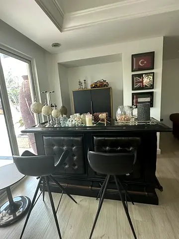 Pottery Barn Stylish Black Bar Table