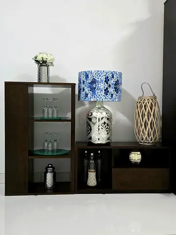 Luxury Solid Wood Bar Cabinet | Spacious Storage | Elegant Design