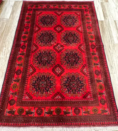 Beautiful Vintage Red khal Mohammadi  handmade carpet
