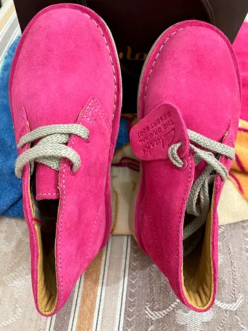 Clark’s Pink Suede Boots