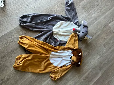 Animal Elephant and Lion costume (2-4 years)