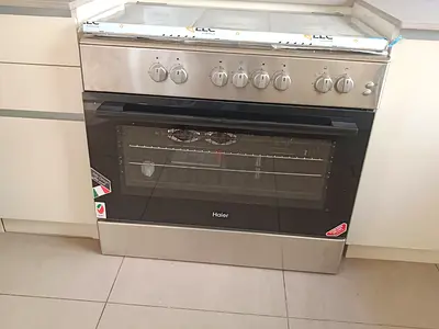 Haier Brand New Latest Model 5 Burner Full Gas Cooker Range Size 90 X 60cm