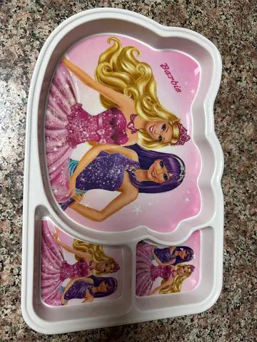 Barbie Themed Divided Plate for Kids