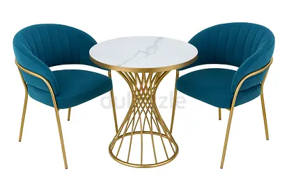 Dining Table Set For 2 Persons – 2 Chairs + 1 Table For Small Space IB-DNS2S