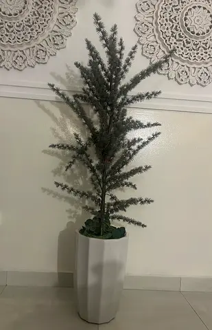 Stylish Artificial Plant in Modern White Pot