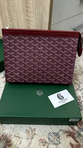 Goyard Red Pouch with Box