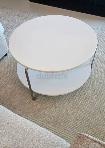 Round White Coffee Table