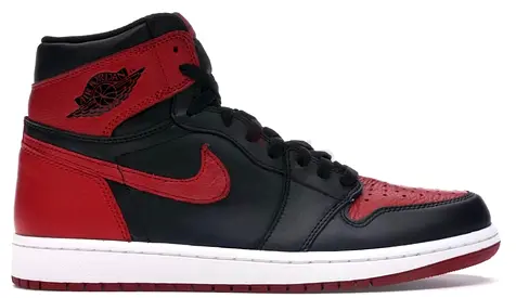 Nike Air Jordan 1 High OG Bred Banned 2016 Preowned 555088-001 Sz11, genuine Nike