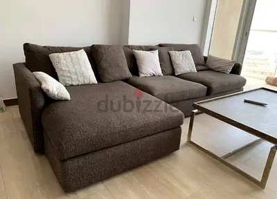 Premium Quality CrateBarrel Lounge Deep feather filled L Shape Sofa