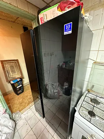 Hitachi black double door fridge