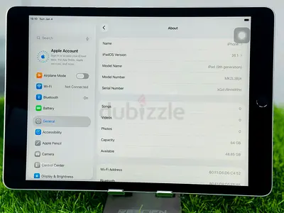 ipad 9 th generation 64 GB / MHS