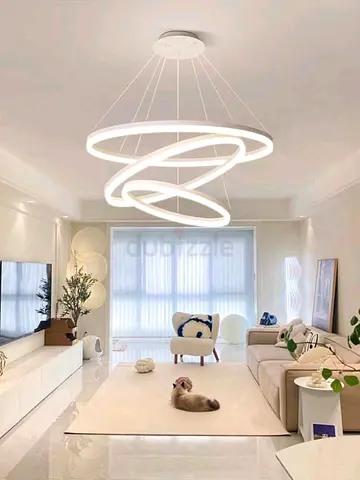Elegant Golden Spiral LED Chandelier – Modern Crystal Design