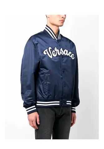 Versace Men’s Satin Bomber Jacket