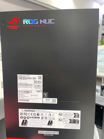 ASUS ROG NUC Mini PC.  Rtx 5080 ultra9.  32GB RAM 2tb