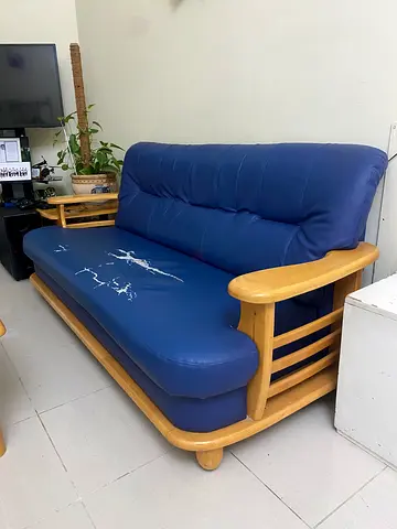 Solid wooden Sofa and coffee table