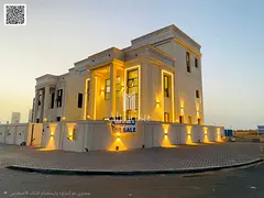 Corner villa, two floors with a roof terrace, palace design, high-end finishing, attractive price, p