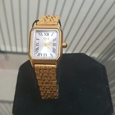 Elegant Gold Square Dial Watch