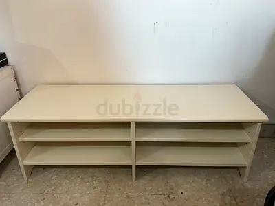 IKEA Stylish White TV Stand Wall Shelf for Modern Spaces