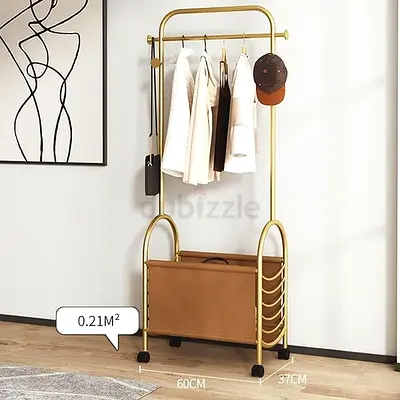 Bedroom Movable Corner Coat Rack, Multifunctional (CASH ON DELIVERY ALL UAE)
