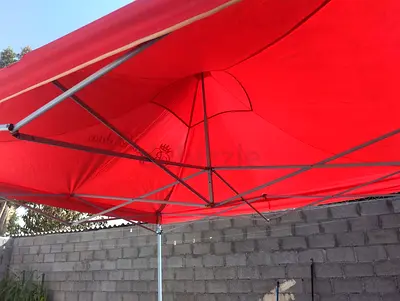 Portable Red Canopy Tent for Outdoor Events 10x10 feet