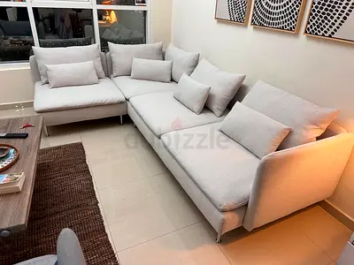 Excellent Condition IKEA Sodhremn Corner Sofa Beige