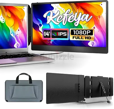 KEFEYA S1 Dual Portable Laptop Screen Extender, Laptop Monitor Extender 14