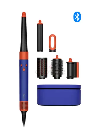 Dyson Air wrap id hs08 Bluetooth Hair Styler with Multiple Attachments blue