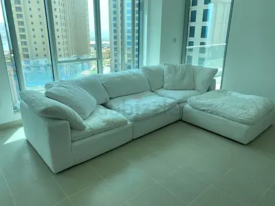 Stylish Modren The Loom Collection Modular Living room Sofa with footstool