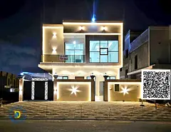 Luxury villa for sale in Al-Haliyo 2 area. 5 bedrooms, living room, majlis, and roof terrace. Attrac