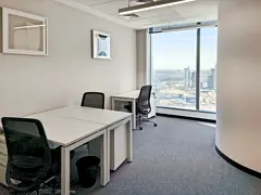 Fully furnished office space for rent in Abu Dhabi, Addax Tower for 2 persons with everything taken