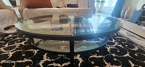 Stylish Glass Coffee Table with Modern Design