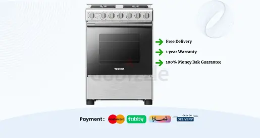 Cooking Range Toshiba 60/60cm Gas Stove with 1 Year Warranty