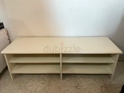IKEA Stylish White TV Table Wall Shelf for Home or Office
