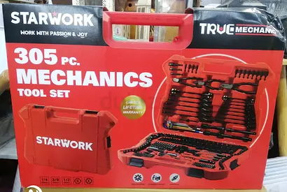 STARWORK TRUE MECHANIC™ 305-Piece Mechanics Tool Set and Socket Set, Professional, SAE/Metric