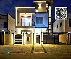 Luxury villa for sale in Al-Haliyo 2 area. 6 bedrooms, living room, majlis, and roof terrace. Attrac
