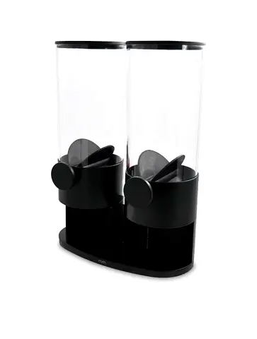Stylish Dual Dispenser for Cereal or Snacks