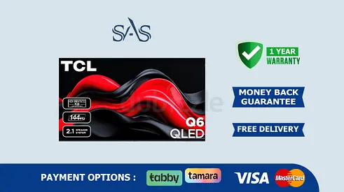 TCL 85 Inch Google Tv | 144hz 4K Q6 | New - Free Delivery | Warranty | 85Q671G