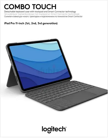Combo Touch detachable keyboard case with trackpad for Ipad pro 11 inch 1st 2nd 3rd and 4th gen