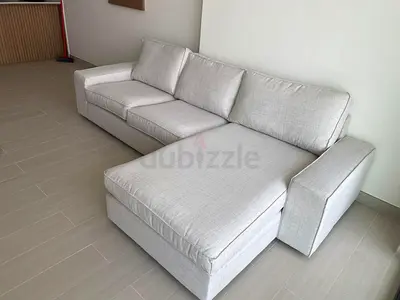 Perfect Like new Ikea Kivik L Shape Sofa Beige