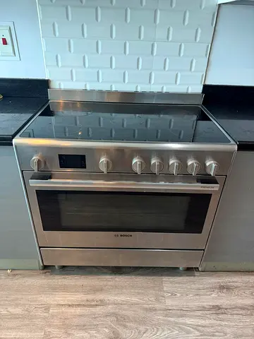 Bosch latest model series 6 electric ceramic 5 hobs cooking range oven dual fan stove 90x60 JD sale