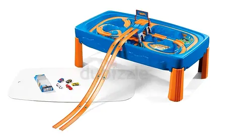 Fun Hot Wheels Table Playset with Race Tracks