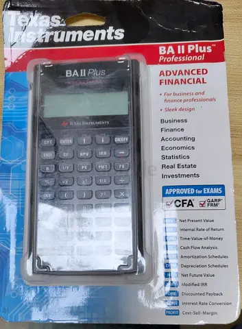 Texas Instruments BA II Plus Professional Calculator Mint Condition!!!!
