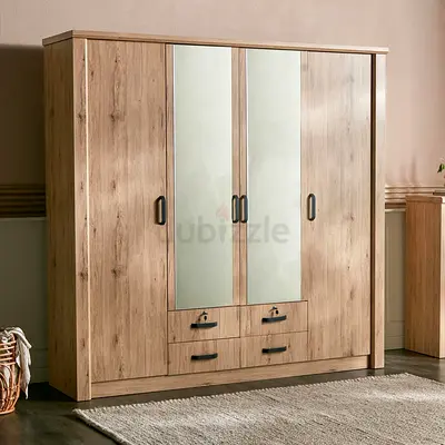Stylish Modern Wardrobe with Mirror Doors
