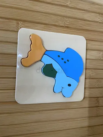 Colorful Wooden Fish Puzzle