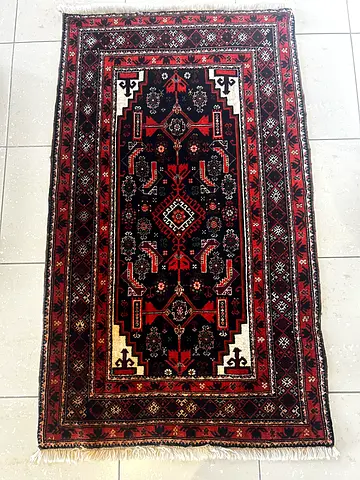 Beautiful Persian-Antique Wool Rug Handmade
