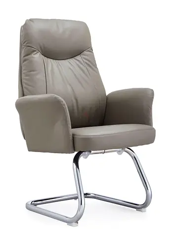 Heavy-duty executive leather visitor guest chair