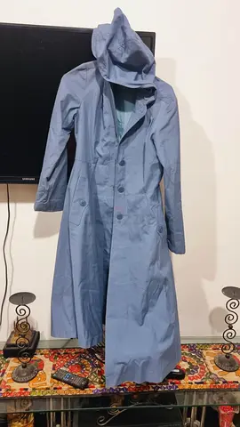 Long coat with hoodie