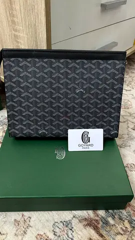 Goyard Black Monogram Pouch with Cards